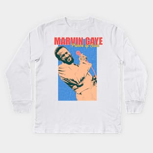 Marvin Gaye - Prince of Soul Kids Long Sleeve T-Shirt